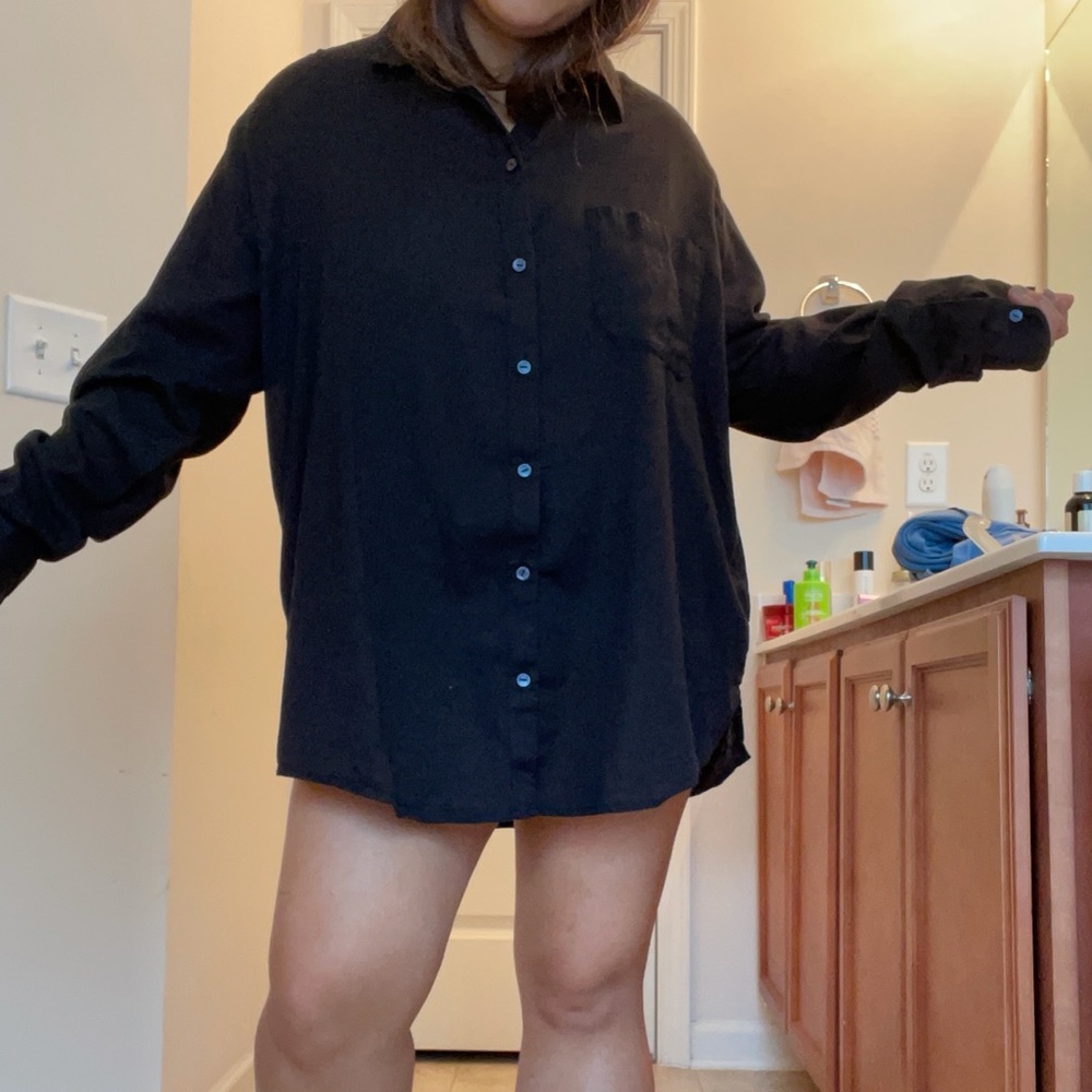 NWOT - Long Sleeve Black Top